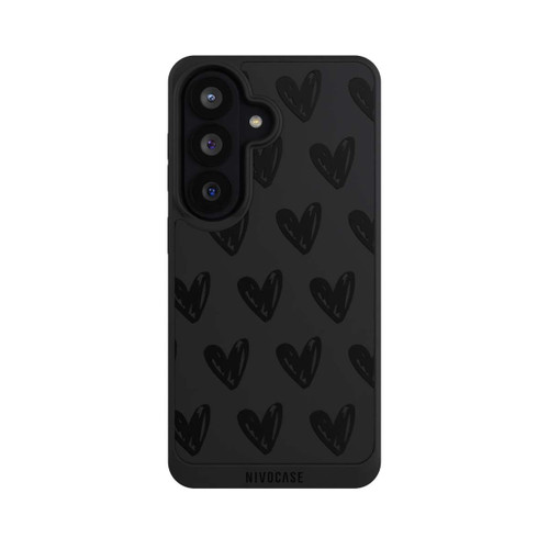 Samsung Galaxy S26 NIVOpure Herzen Schwarz ohne Hintergrund