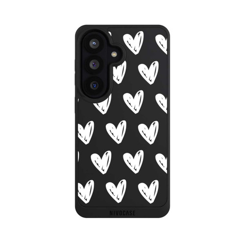 Samsung Galaxy S26 NIVOpure Herzen Weiß ohne Hintergrund