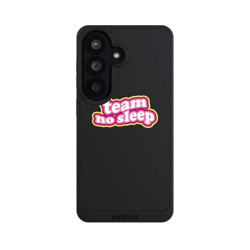 Galaxy S26 NIVOpure Team No Sleep 70s Transparent