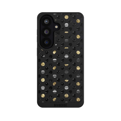 Samsung Galaxy S26 NIVOpure Gold Black Polka Dots