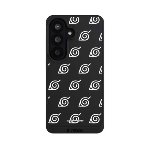 Samsung Galaxy S26 NIVOpure Weißes Konoha-Muster Transparent