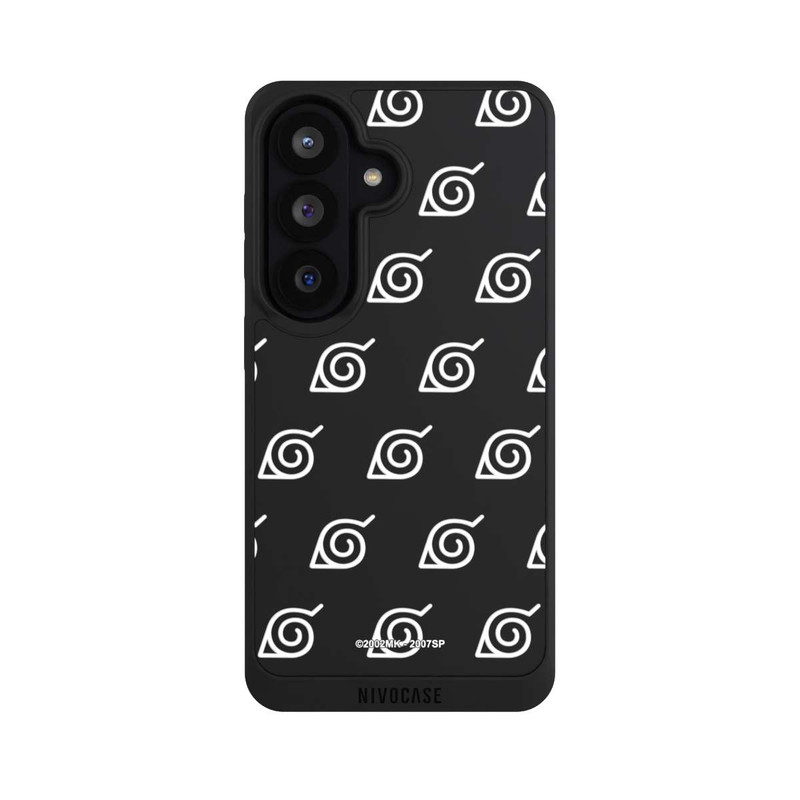 Galaxy S26 NIVOpure white Konoha-Pattern Transparent