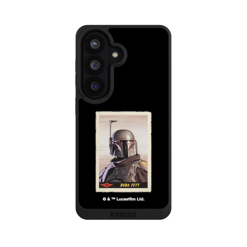 Samsung Galaxy S26 NIVOpure Boba Fett Badges Black Background
