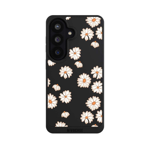 Samsung Galaxy S26 NIVOpure Flowerpower Wallpaper White