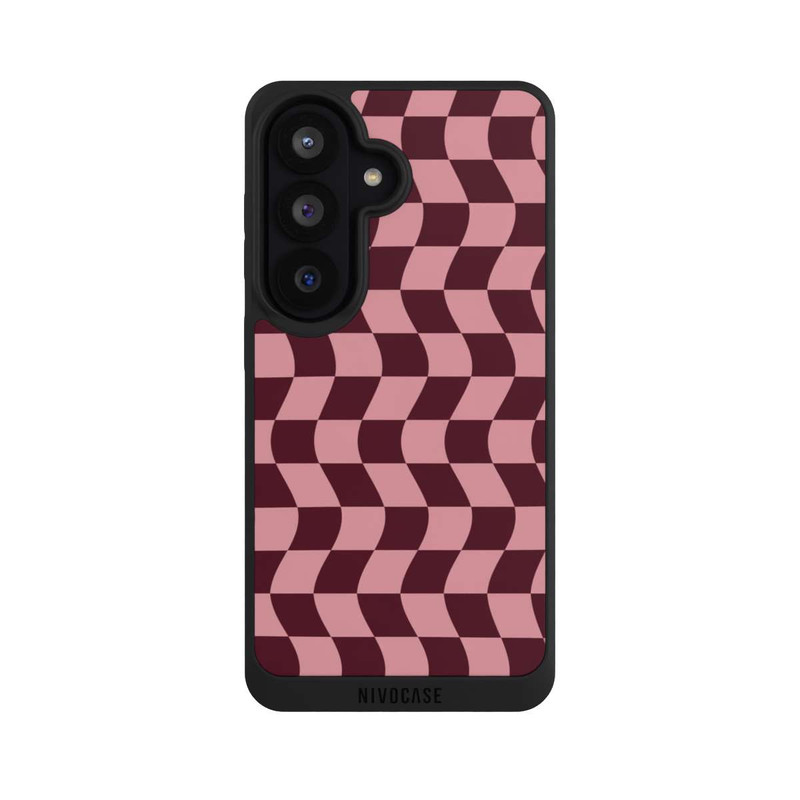 Galaxy S26 NIVOpure Checkerboard red-pink
