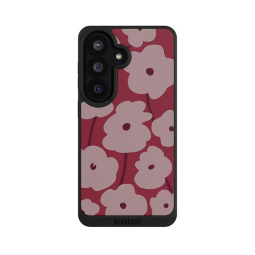 Samsung Galaxy S26 NIVOpure Minimalistic Flowers Bordeaux