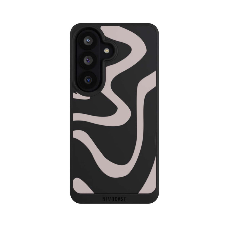 Galaxy S26 NIVOpure Trendy Lines Brown Transparent