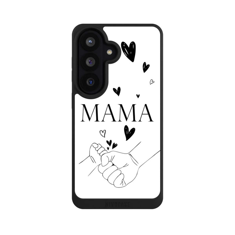 Galaxy S26 NIVOpure Muttertag Line Art Hände Schwarz Weiß