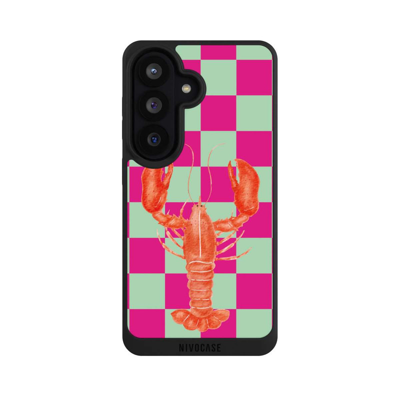 Galaxy S26 NIVOpure Pink Checkers Lobster