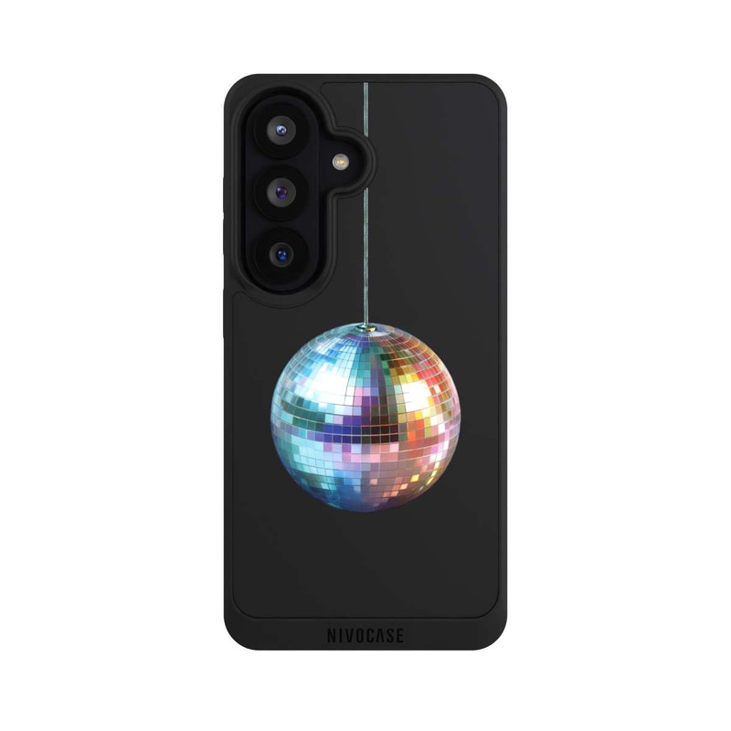 Galaxy S26 NIVOpure Disco Balls Party Blue Gold Transparent with AI