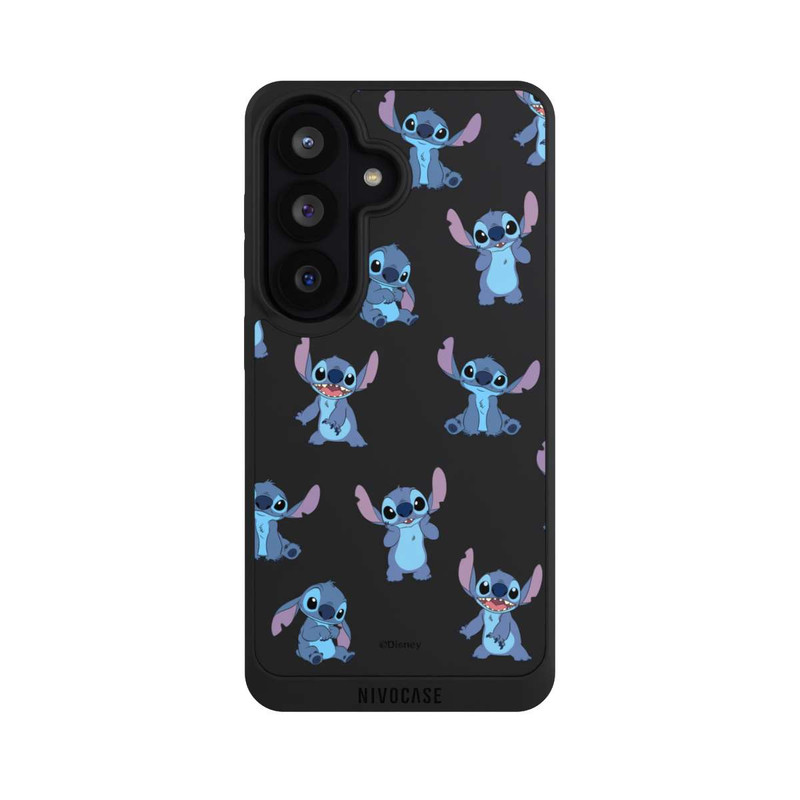Galaxy S26 NIVOpure Stitch Faces Pattern Transparent
