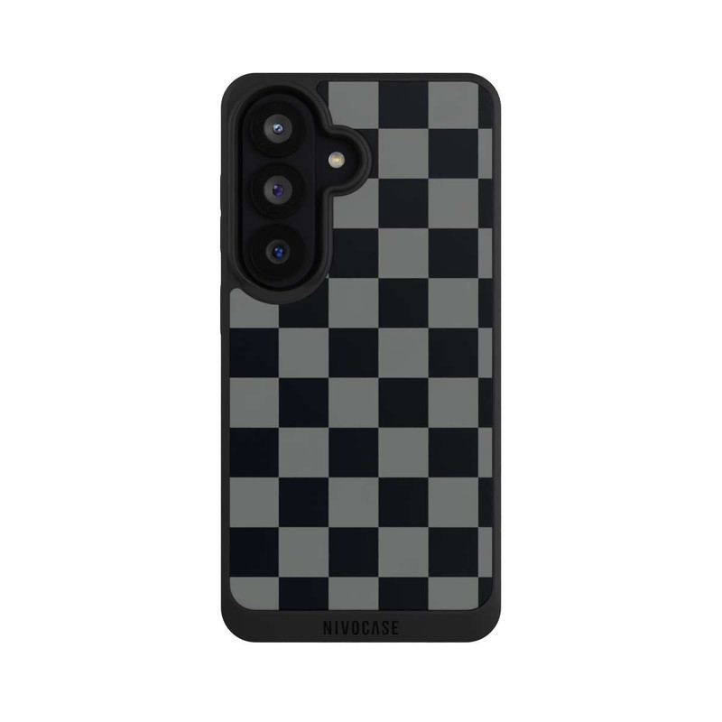 Galaxy S26 NIVOpure Schachbrett Schwarz Grau