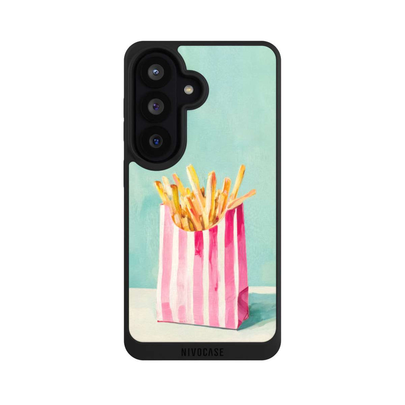Galaxy S26 NIVOpure Retro Fries Blue Watercolor