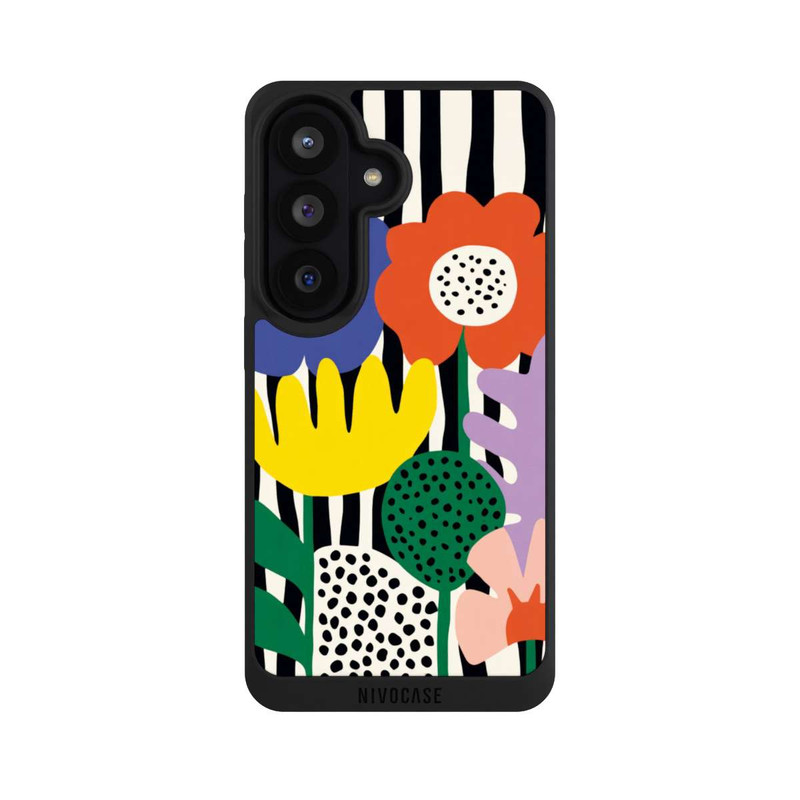 Galaxy S26 NIVOpure Flowers Striped Background