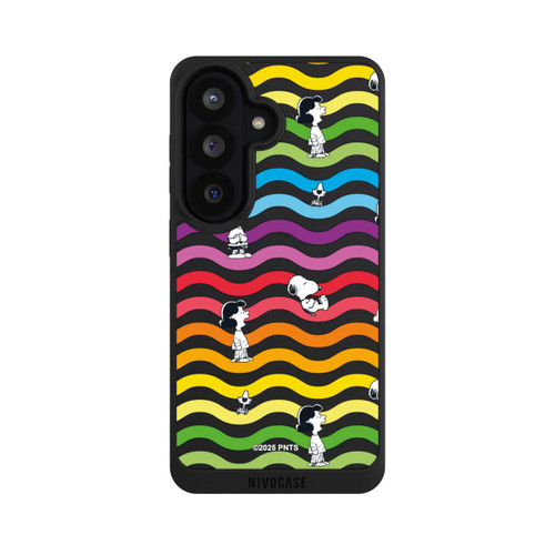 Samsung Galaxy S26 NIVOpure Snoopy Pattern Rainbow Transparent