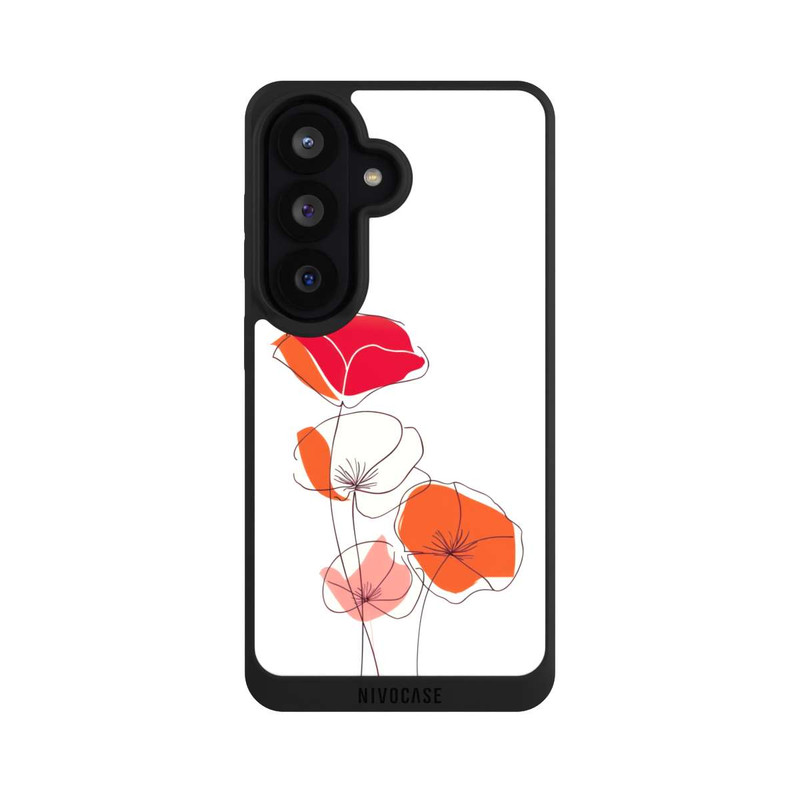 Galaxy S26 NIVOpure Poppies Line Art