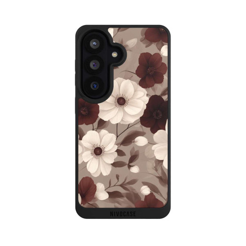 Samsung Galaxy S26 NIVOpure Negative Flower Bordeaux White with AI