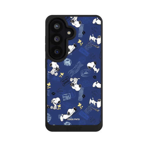 Samsung Galaxy S26 NIVOpure Peanuts Travel Stamps Pattern Blue