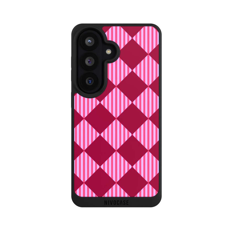 Galaxy S26 NIVOpure Diamond Pattern Red Pink