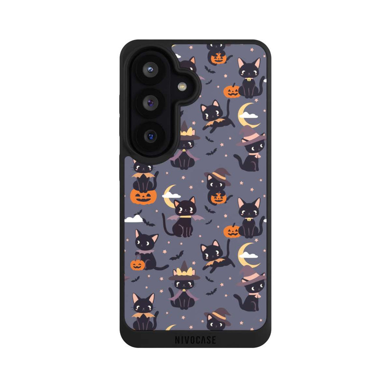 Galaxy S26 NIVOpure Cute Halloween Witch Cats and Pumpkins