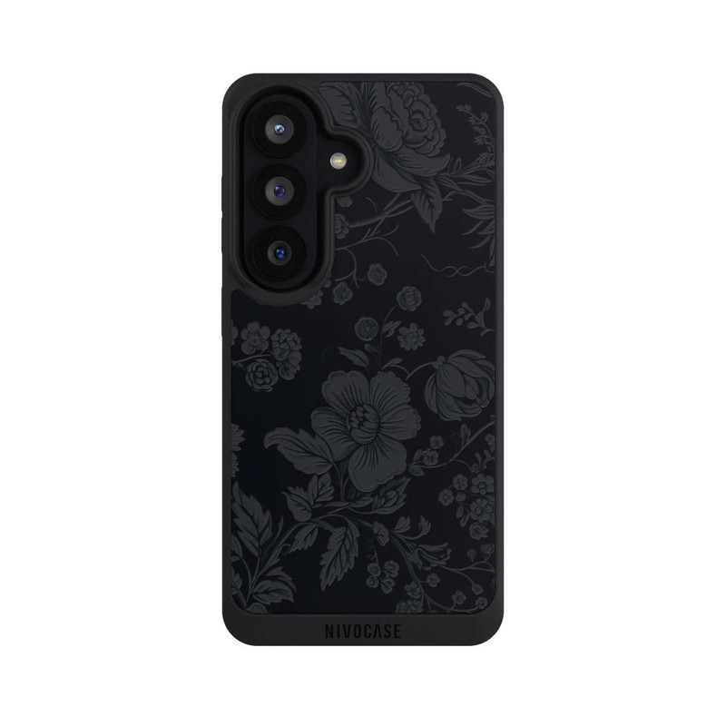 Galaxy S26 NIVOpure Dunkle Blumen Vintageoptik