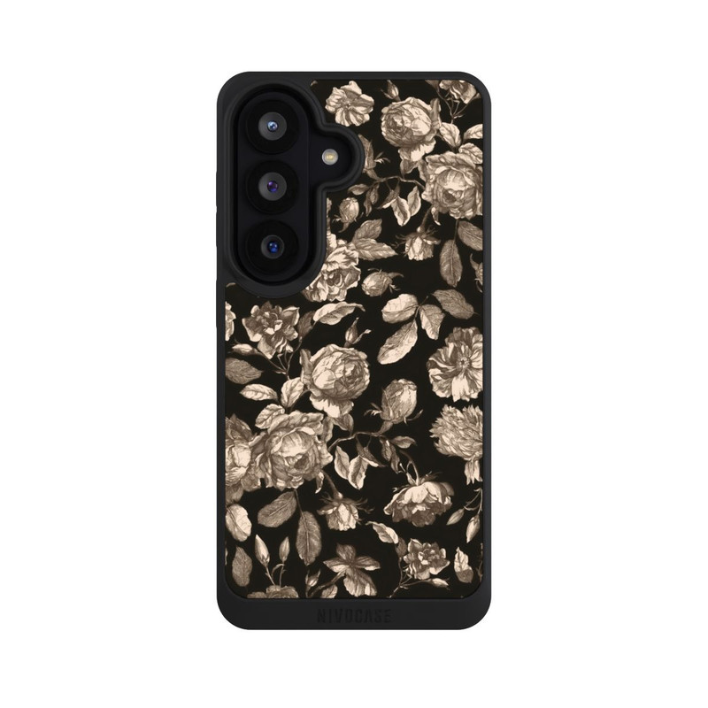 Galaxy S26 NIVOpure Leinwand dunkle Blumen