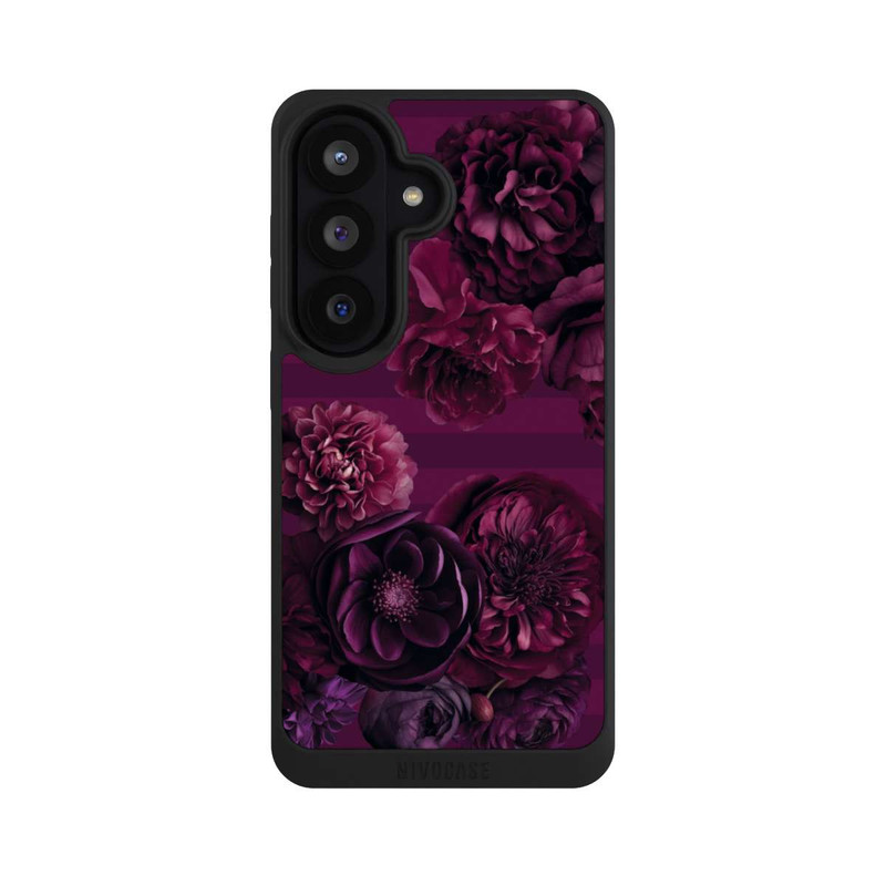 Galaxy S26 NIVOpure Majestic Baroque Blossom Dream Burgundy Pink with AI
