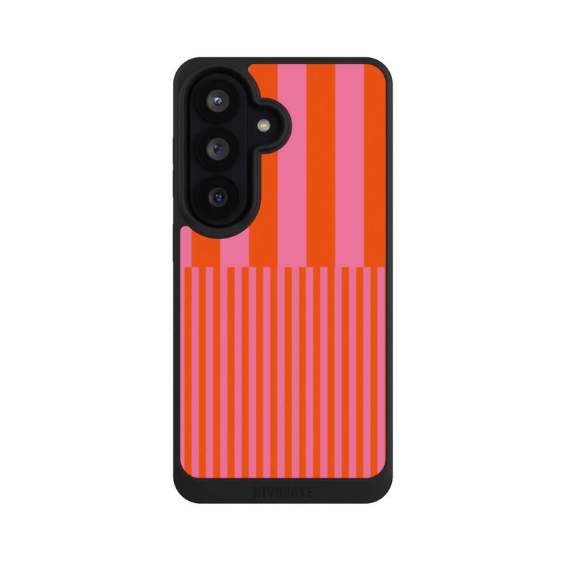 Galaxy S26 NIVOpure Streifenmuster Pink Rot
