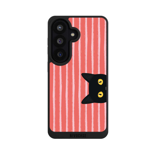 Samsung Galaxy S26 NIVOpure Schwarze Katze Gestreift Orange