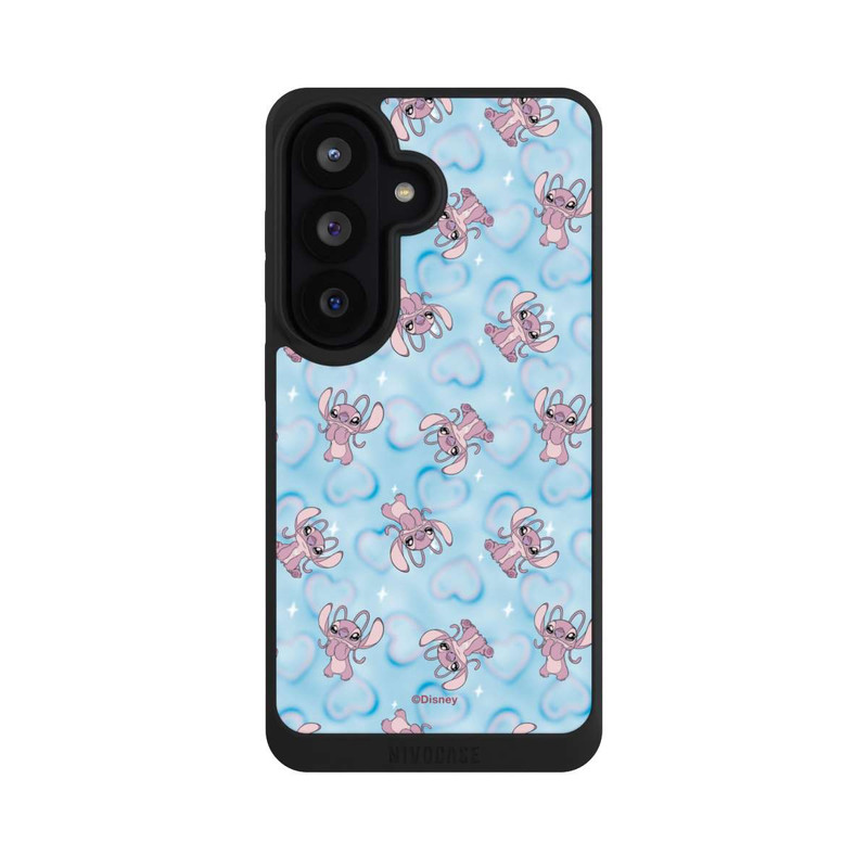 Galaxy S26 NIVOpure Lilo & Stitch Angel Pattern Blue Hearts