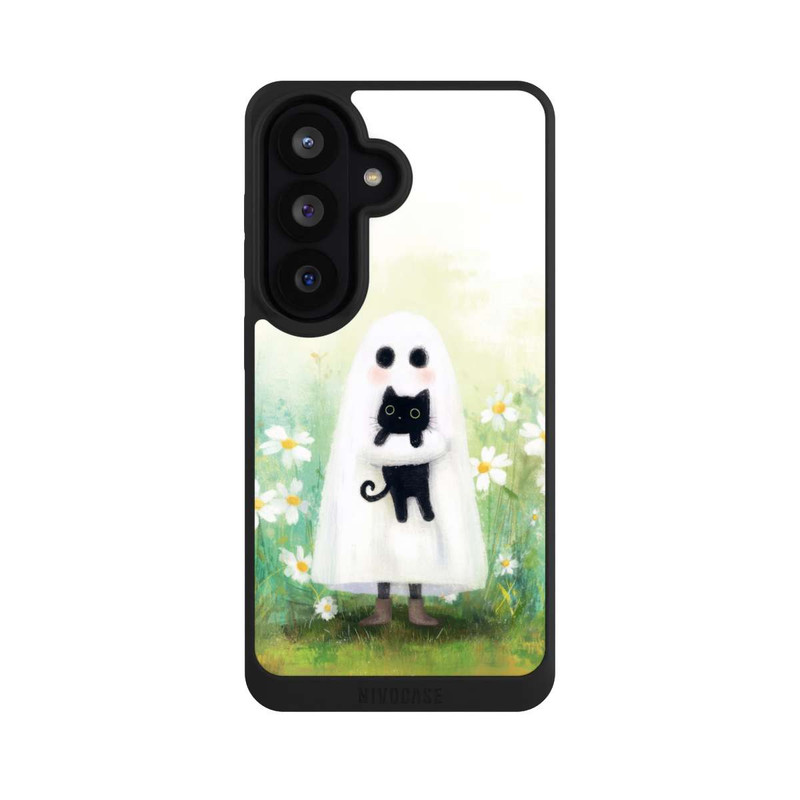 Galaxy S26 NIVOpure Geist und Katze Halloween mit KI