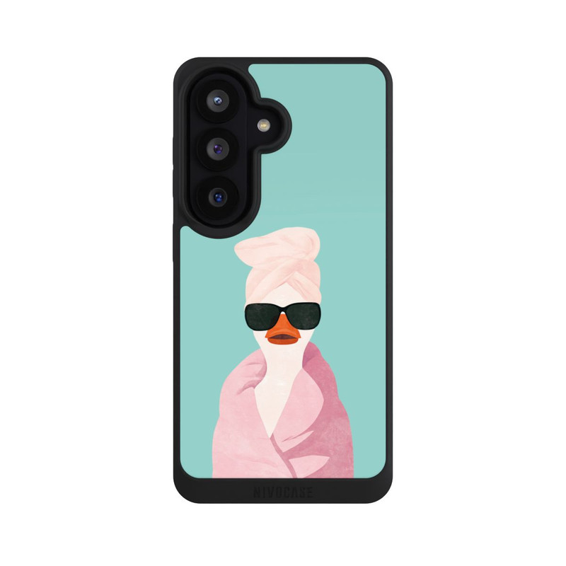 Galaxy S26 NIVOpure Ente Türkis Sonnenbrille Turban mit KI erstellt