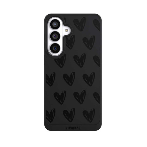 Samsung Galaxy S26+ NIVOpure Herzen Schwarz ohne Hintergrund