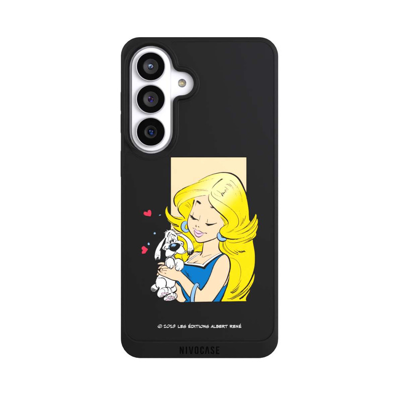 Galaxy S26+ NIVOpure Falbala et Idéfix Amoureux Transparent