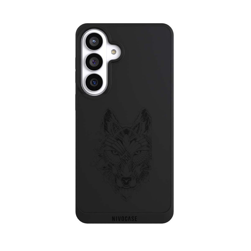Galaxy S26+ NIVOpure Wolf Mandala ohne Hintergrund