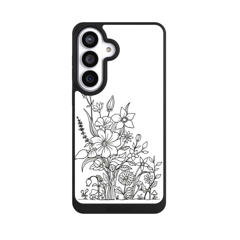 Galaxy S26+ NIVOpure Fleurs Dessin au trait