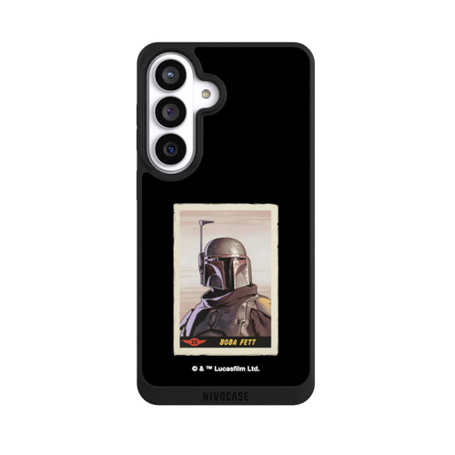 Samsung Galaxy S26+ NIVOpure Boba Fett Badges Schwarzer Hintergrund