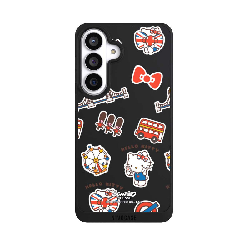 Galaxy S26+ NIVOpure Hello Kitty Badges de Londres transparents