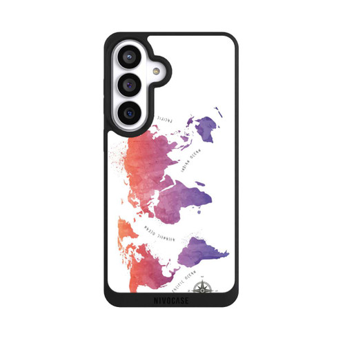 Samsung Galaxy S26+ NIVOpure Worldmap (Watercolor) white