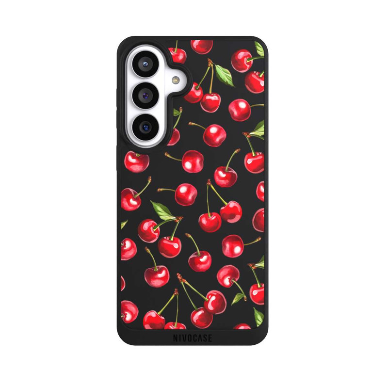 Galaxy S26+ NIVOpure Cherry Pattern Transparent With AI
