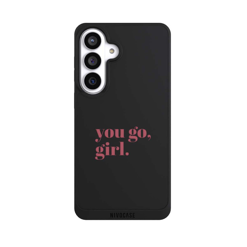 Galaxy S26+ NIVOpure You Go Girl Rosa Transparent