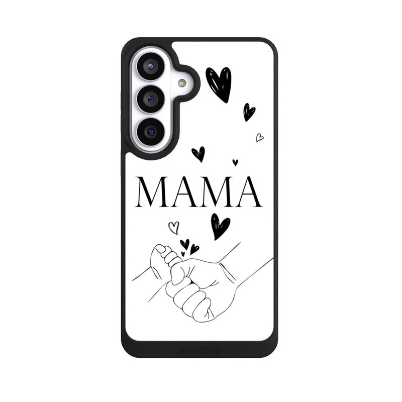 Galaxy S26+ NIVOpure Muttertag Line Art Hände Schwarz Weiß