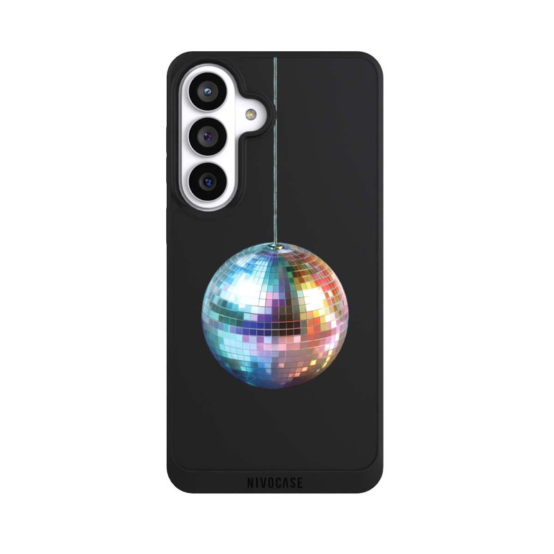 Galaxy S26+ NIVOpure Discokugel Party Blau Gold Transparent mit KI