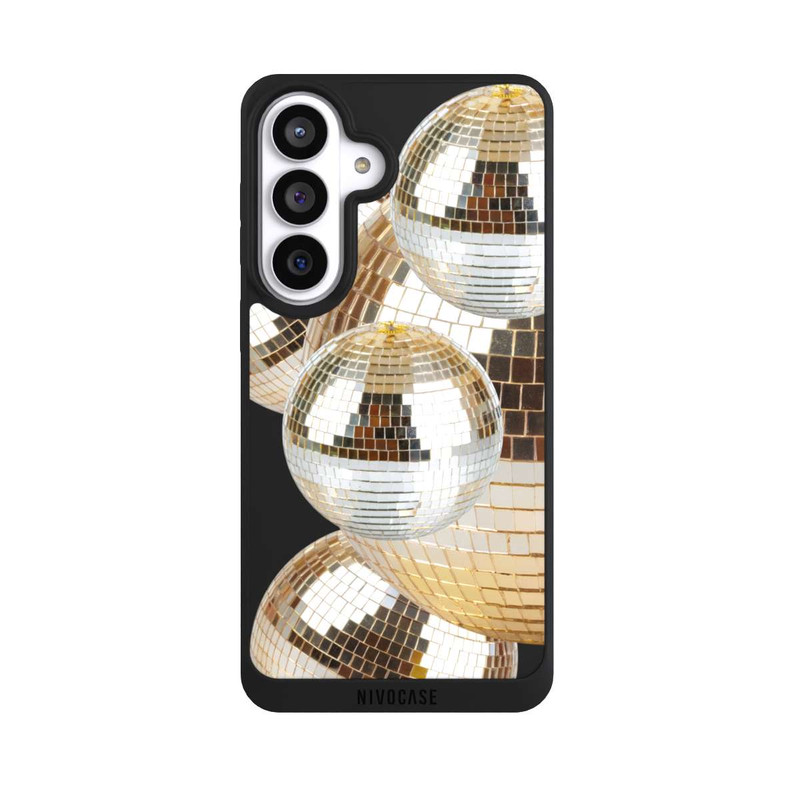 Galaxy S26+ NIVOpure Discokugel Gold Transparent mit KI