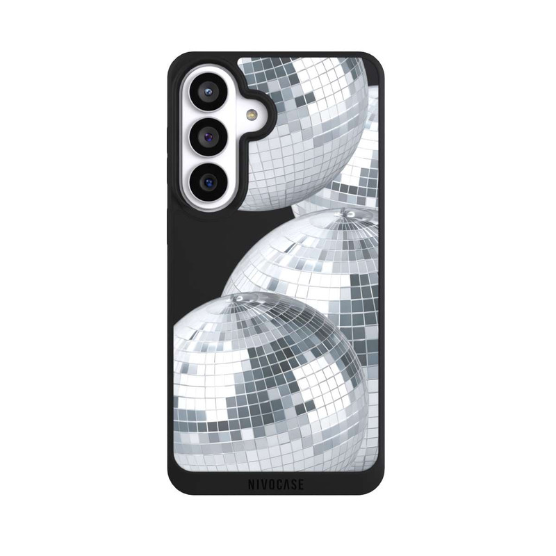 Galaxy S26+ NIVOpure Disco Ball Party Silver Transparent with AI