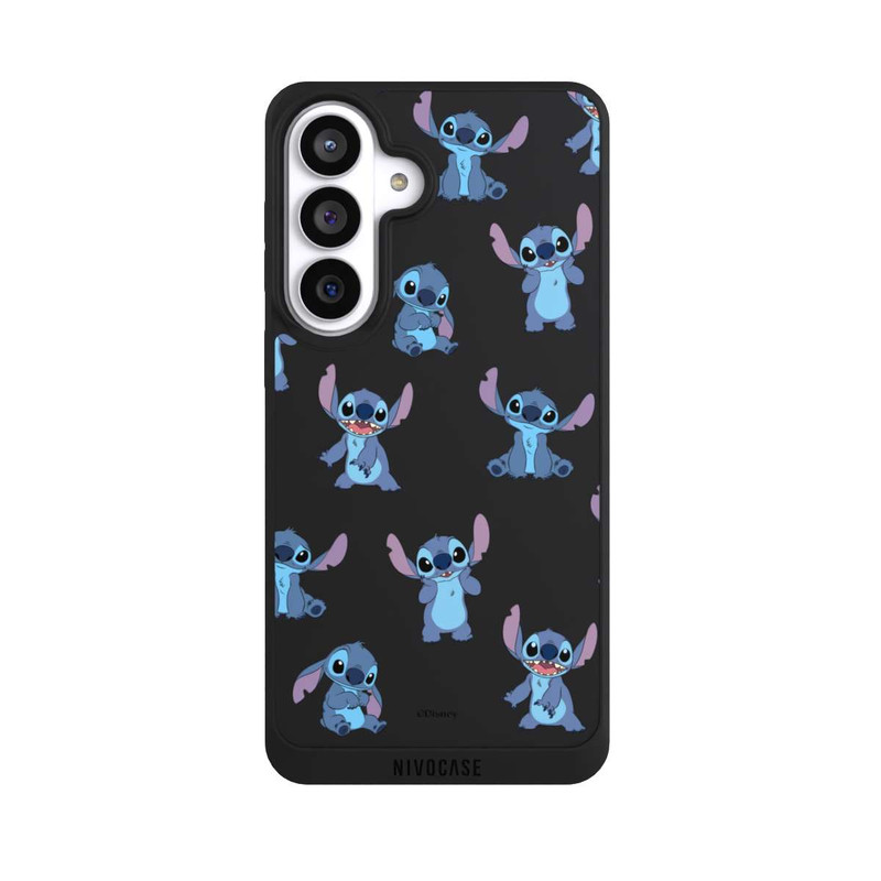 Galaxy S26+ NIVOpure Stitch Faces Pattern Transparent