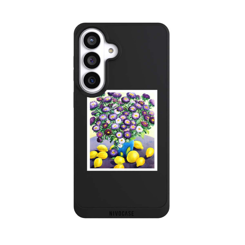Galaxy S26+ NIVOpure Purple Asters and Lemons by Christopher Ryland