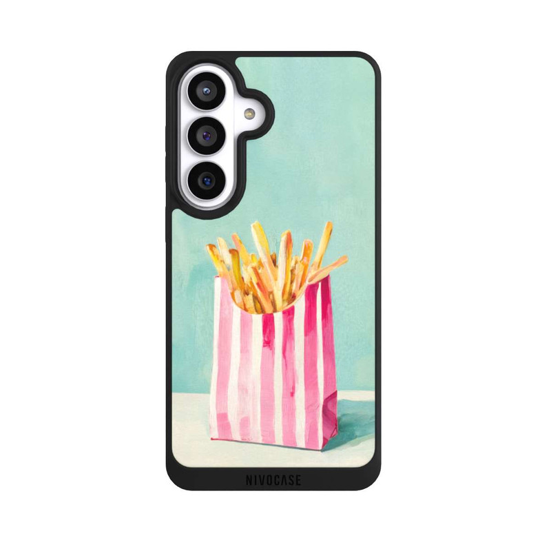 Galaxy S26+ NIVOpure Retro Pommes Blau Watercolor