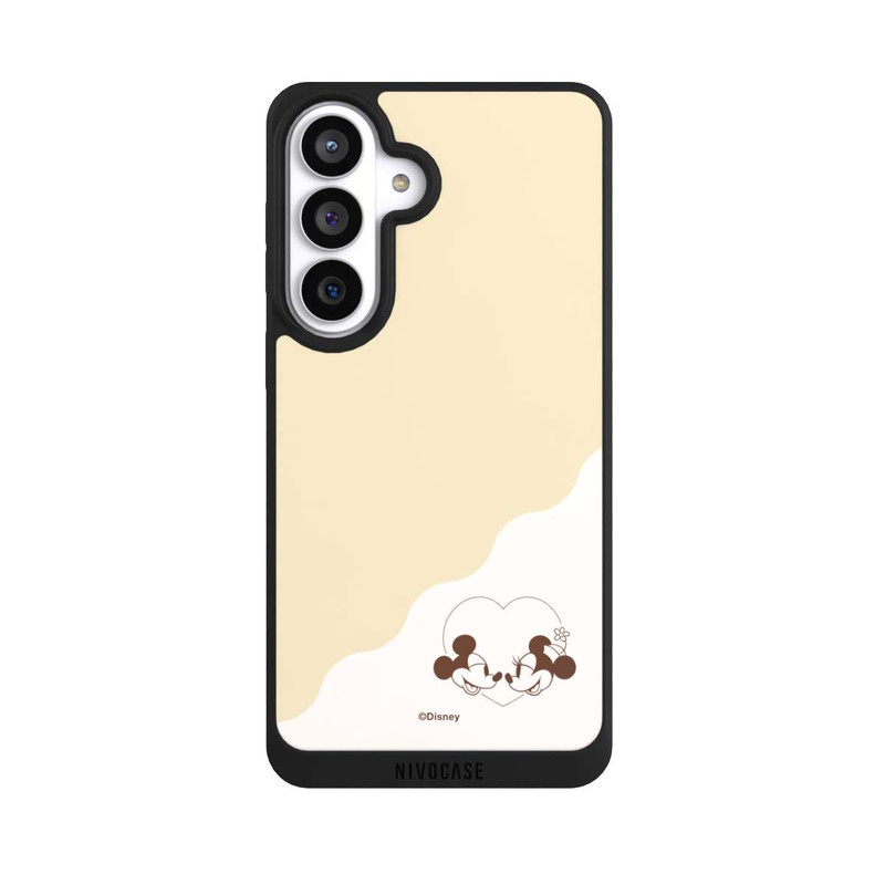 Galaxy S26+ NIVOpure Mickey and Minnie Love Heart Beige