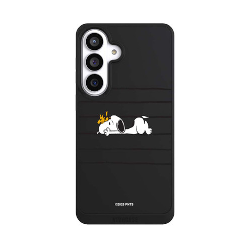 Samsung Galaxy S26+ NIVOpure Snoopy Woodstock Streifen Peanuts Transparent